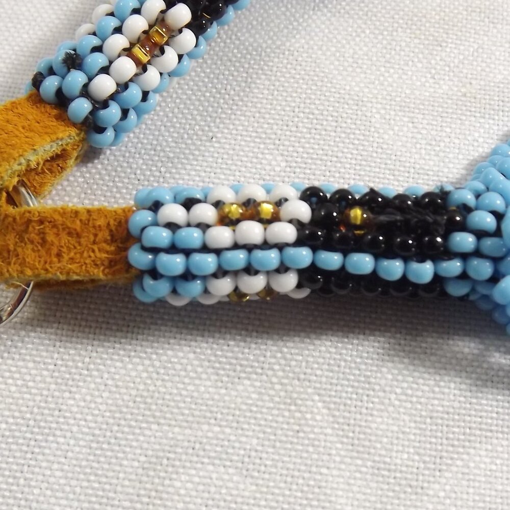 Hand Crafted Multicolor Beaded Keychain - Picture 4 of 6